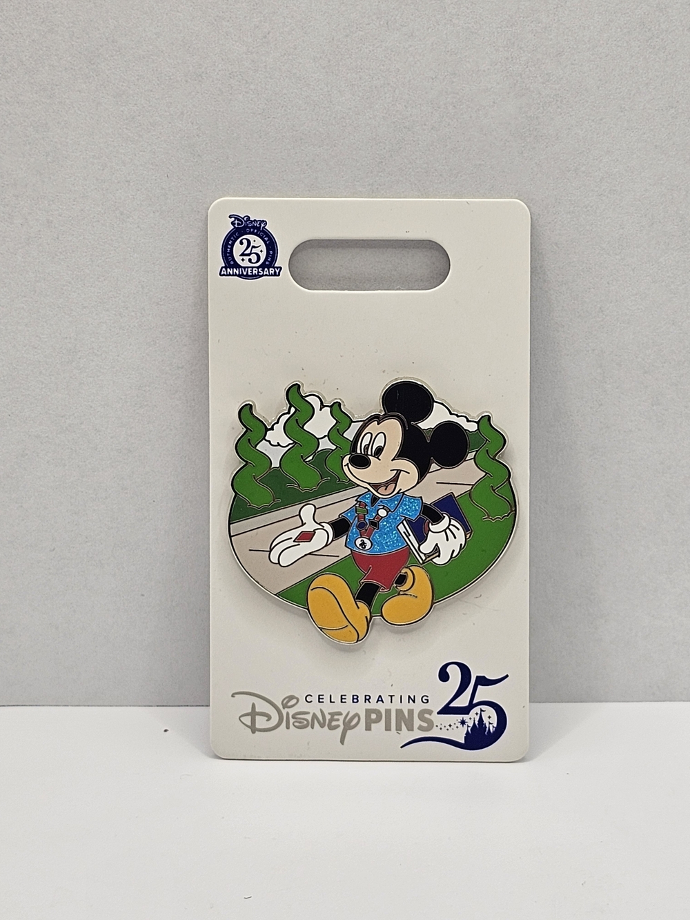 Disney Pin Trading 25th Anniversary Mickey Mouse Pin, NEW